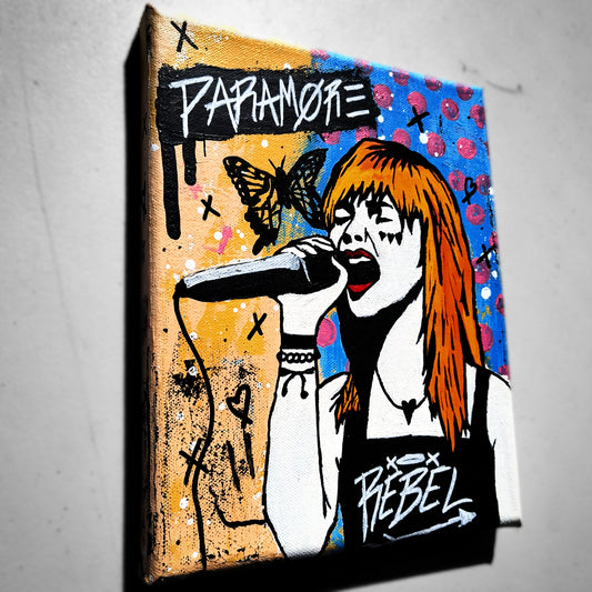 "Hayley Williams (Riot Days)" Pop Art Small Canvas Portrait