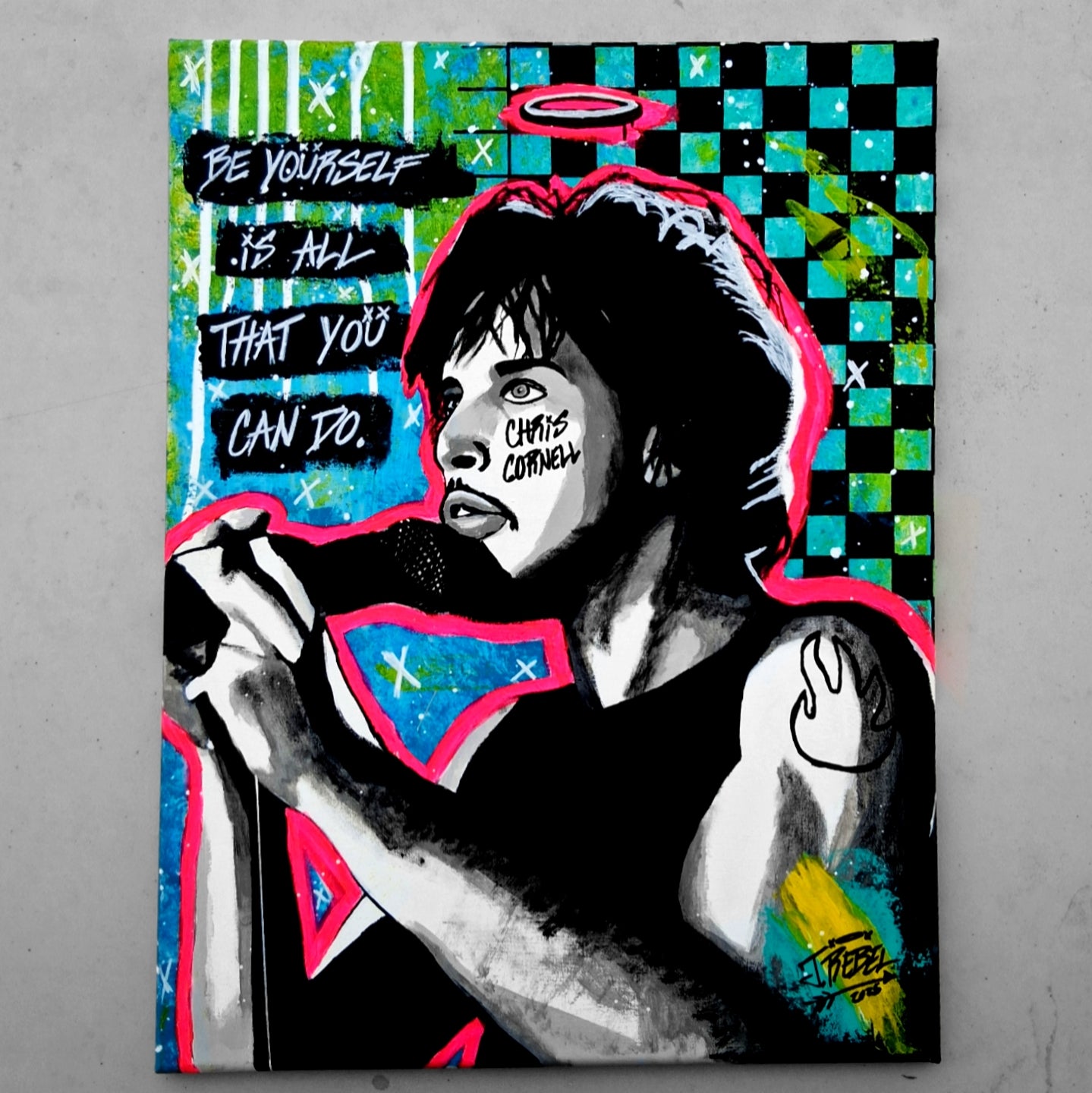 "Chris Cornell (Grunge Art)" | Grunge Art Canvas