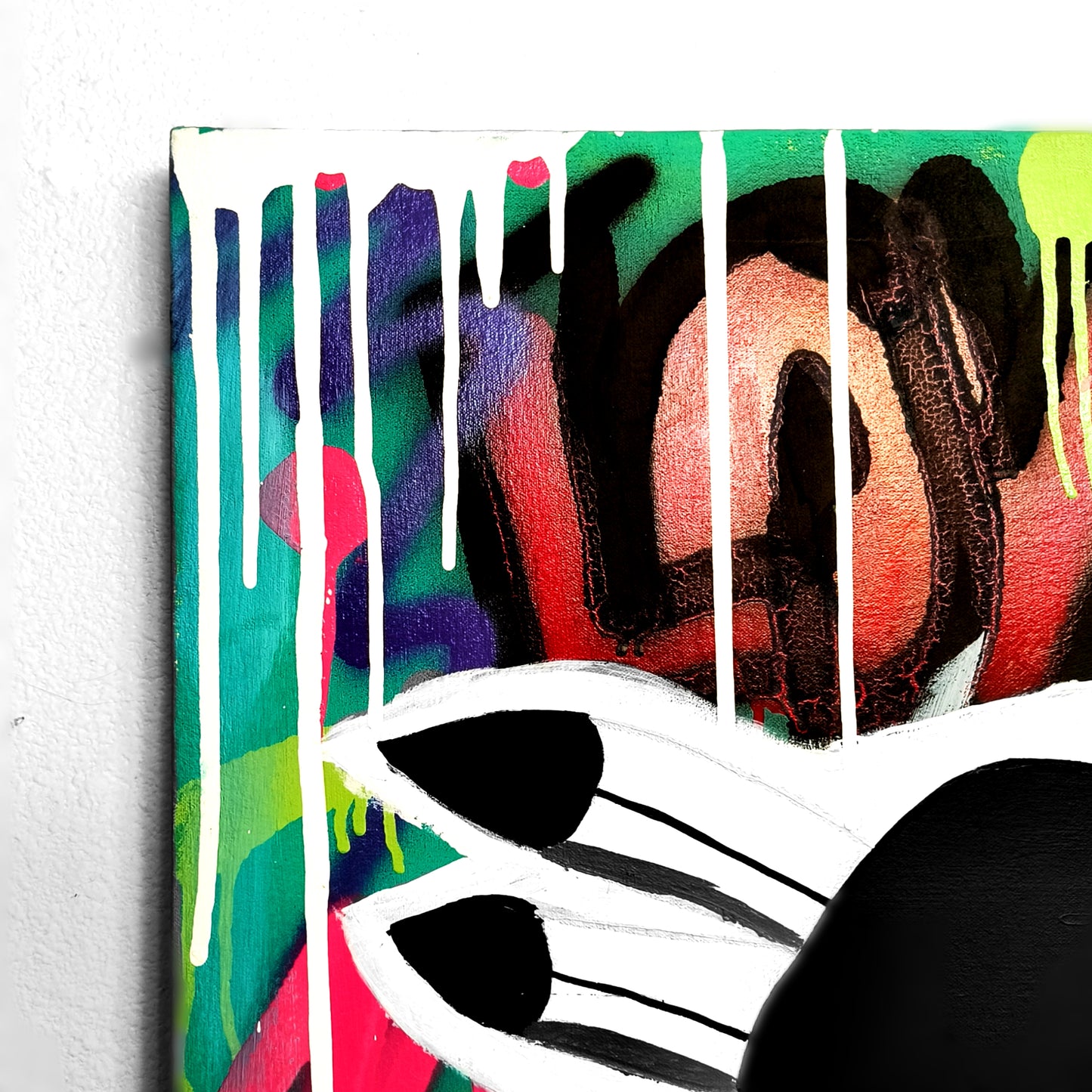 "The Beauty and the Hummingbird" Urban Art Canvas Painting