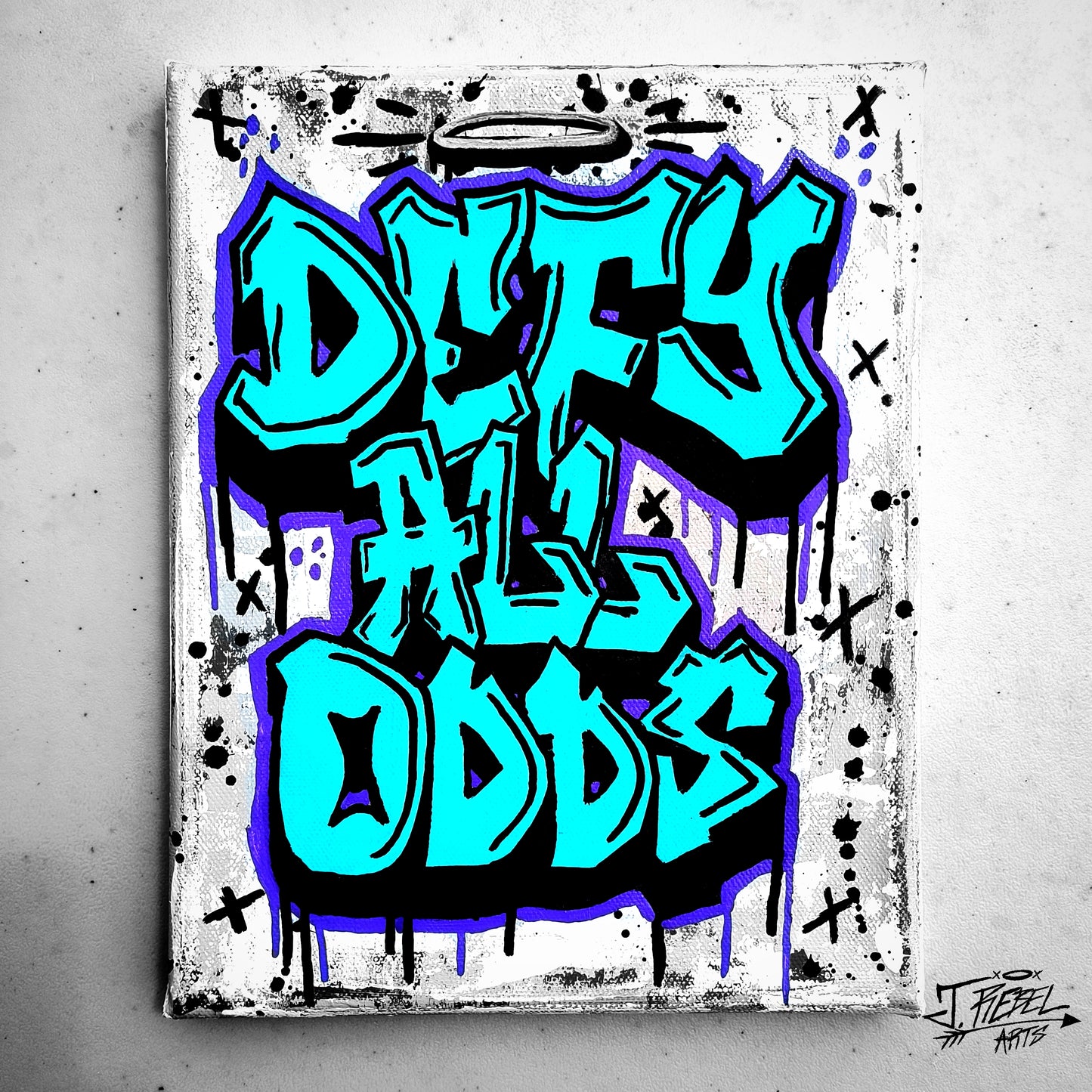 "Defy All Odds" by J.Rebel Arts | Urban Art Canvas