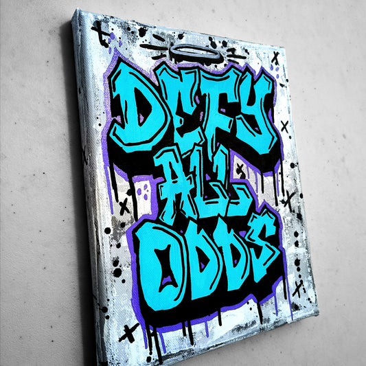 "Defy All Odds" by J.Rebel Arts | Urban Art Canvas