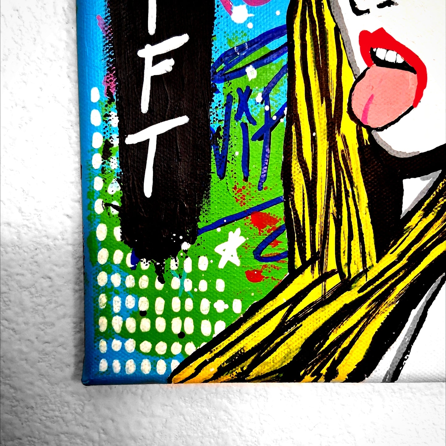 "Taylor Swift (Graffiti Pop Art)" Small Canvas Portrait