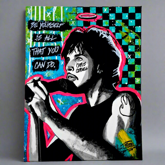 "Chris Cornell (Grunge Art)" | Grunge Art Canvas
