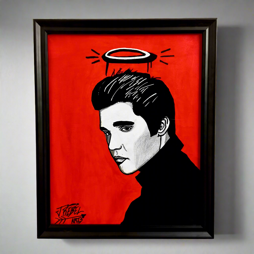 "Elvis Presley" Pop Art Canvas Painting