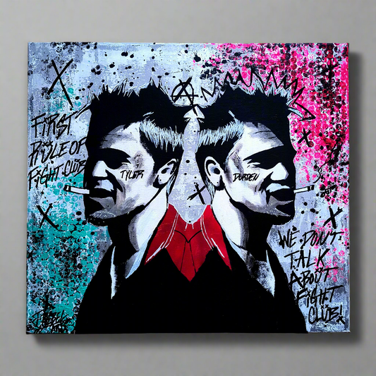 "We don't talk about it (Tyler Durden)" Urban Canvas Art
