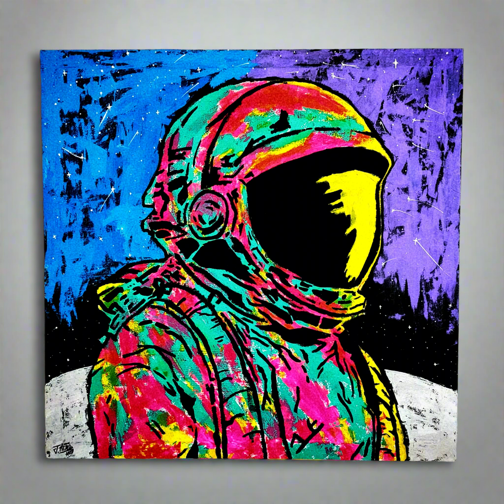 "Spaceman (Pop Art)" Canvas Painting