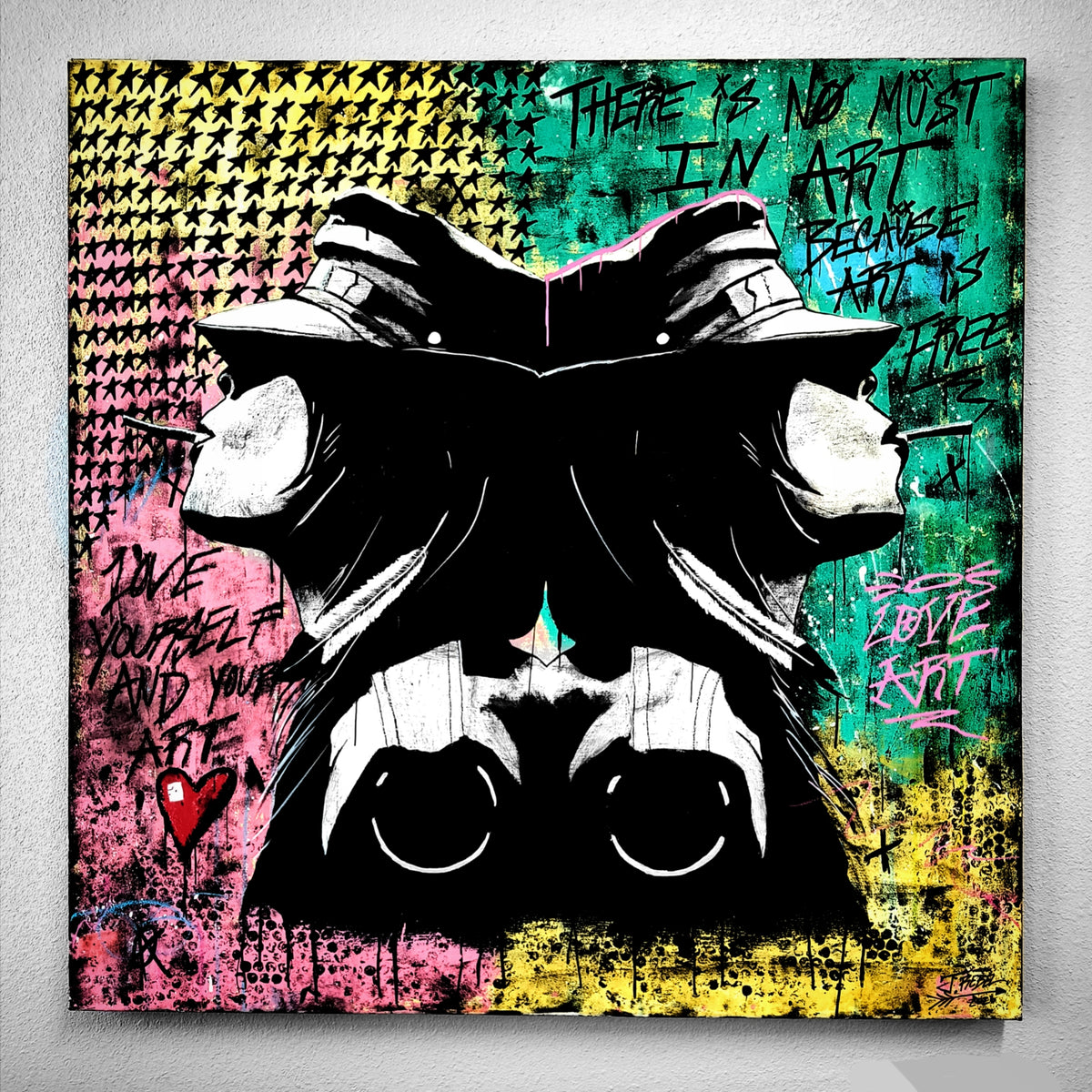 "Something Punk" | Original Punk Art Canvas Painting