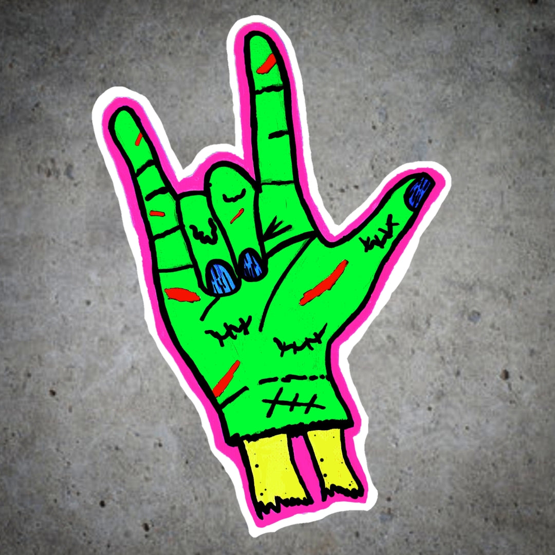 "Rock On! (Punk Zombie)" Sticker [Limited edition]