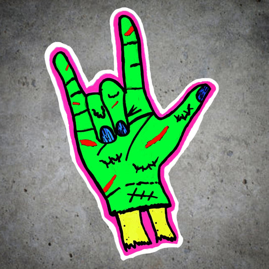 "Rock On! (Punk Zombie)" Sticker [Limited edition]