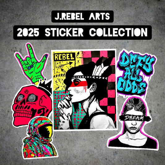 "J.Rebel Arts 2025 Sticker Collection" Bundle