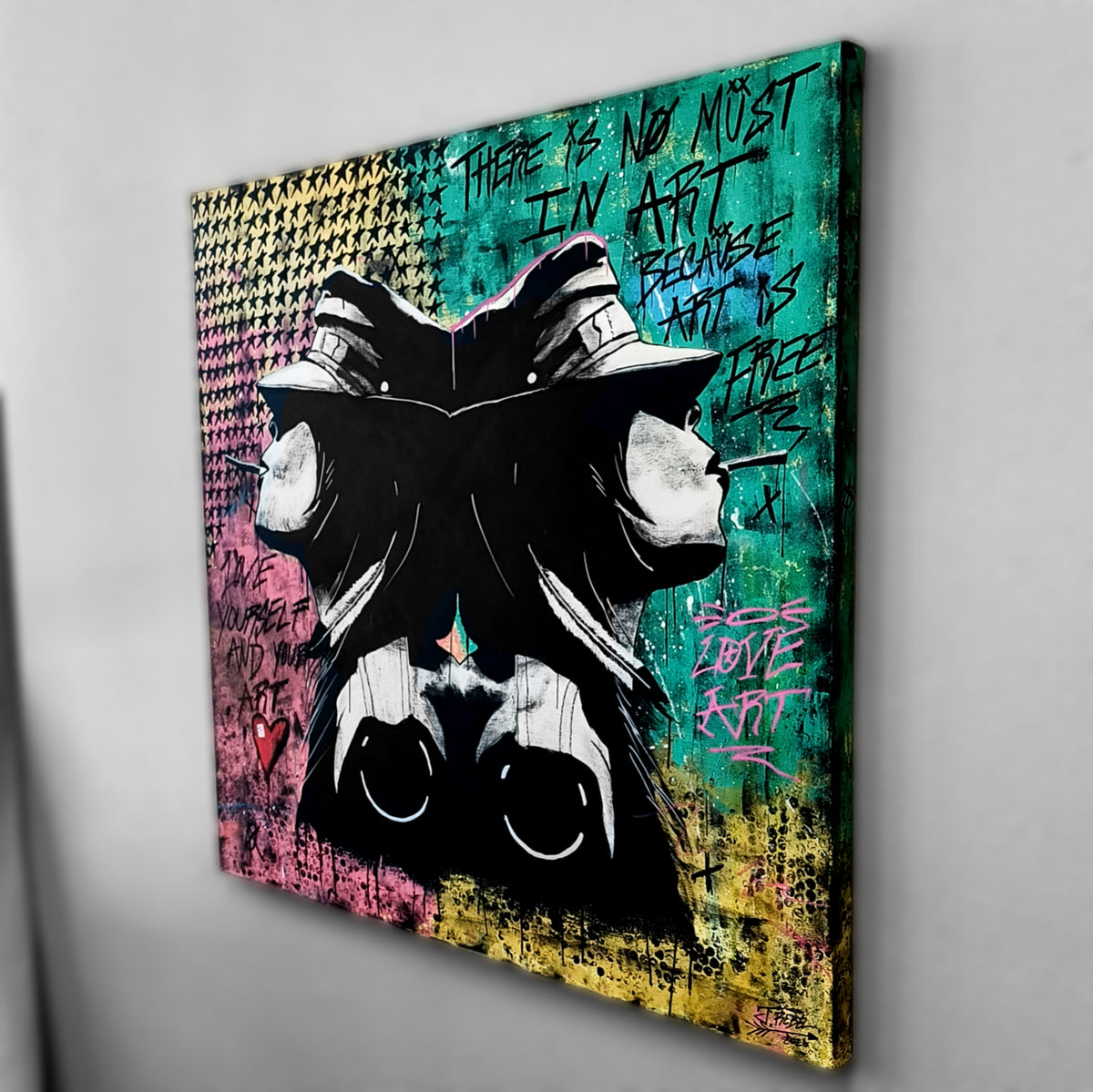 "Something Punk" | Original Punk Art Canvas Painting