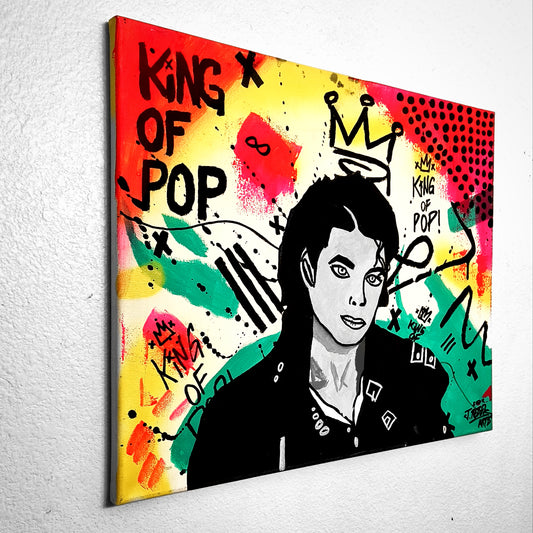 "Michael Jackson: King of Pop" Pop Art Canvas Painting