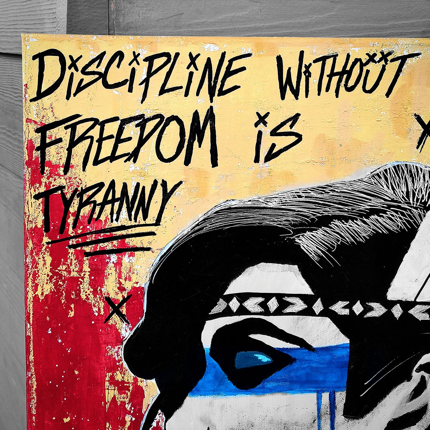 "Balance (Indigenous Rebel Woman II)" Urban Art Canvas