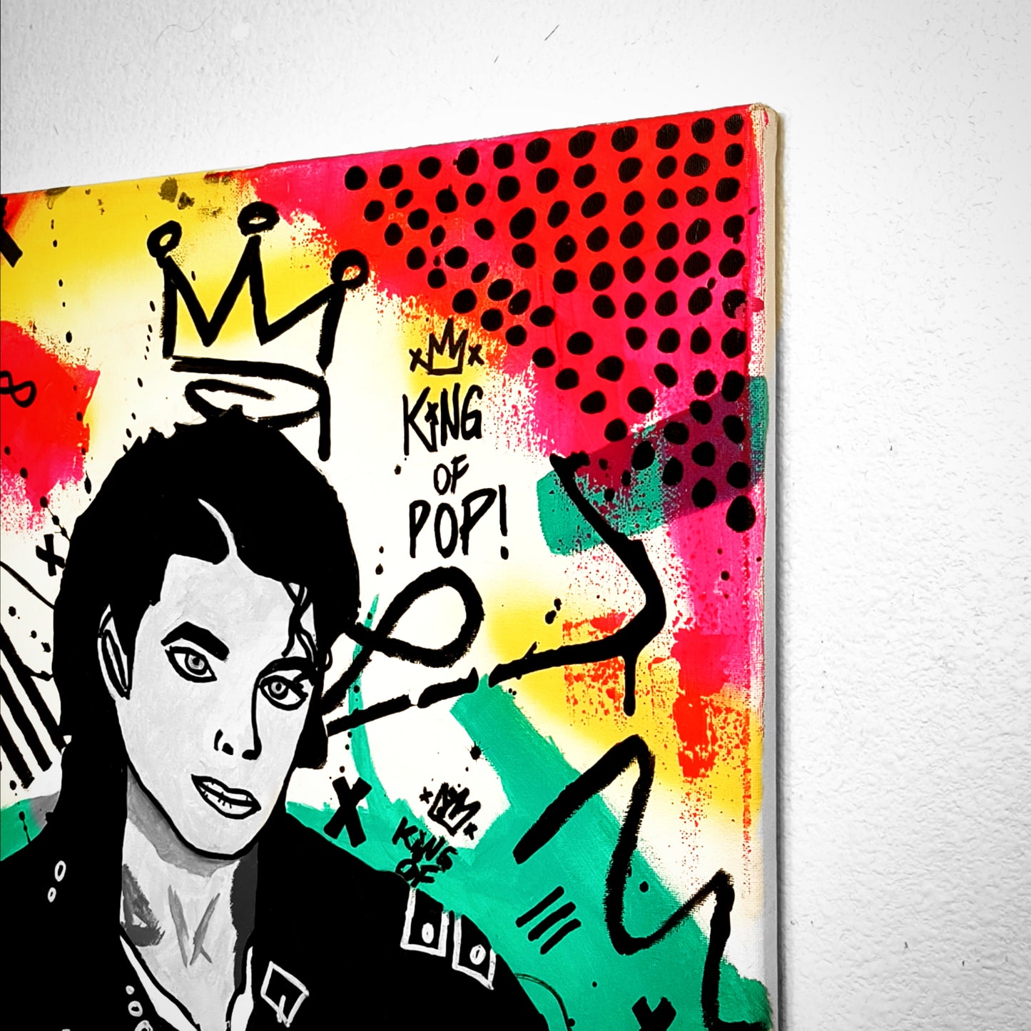 "Michael Jackson: King of Pop" Pop Art Canvas Painting