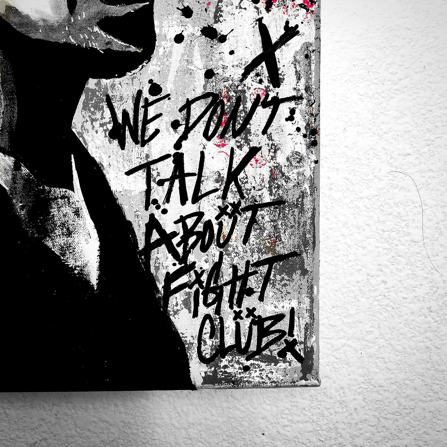 "We don't talk about it (Tyler Durden)" Urban Canvas Art