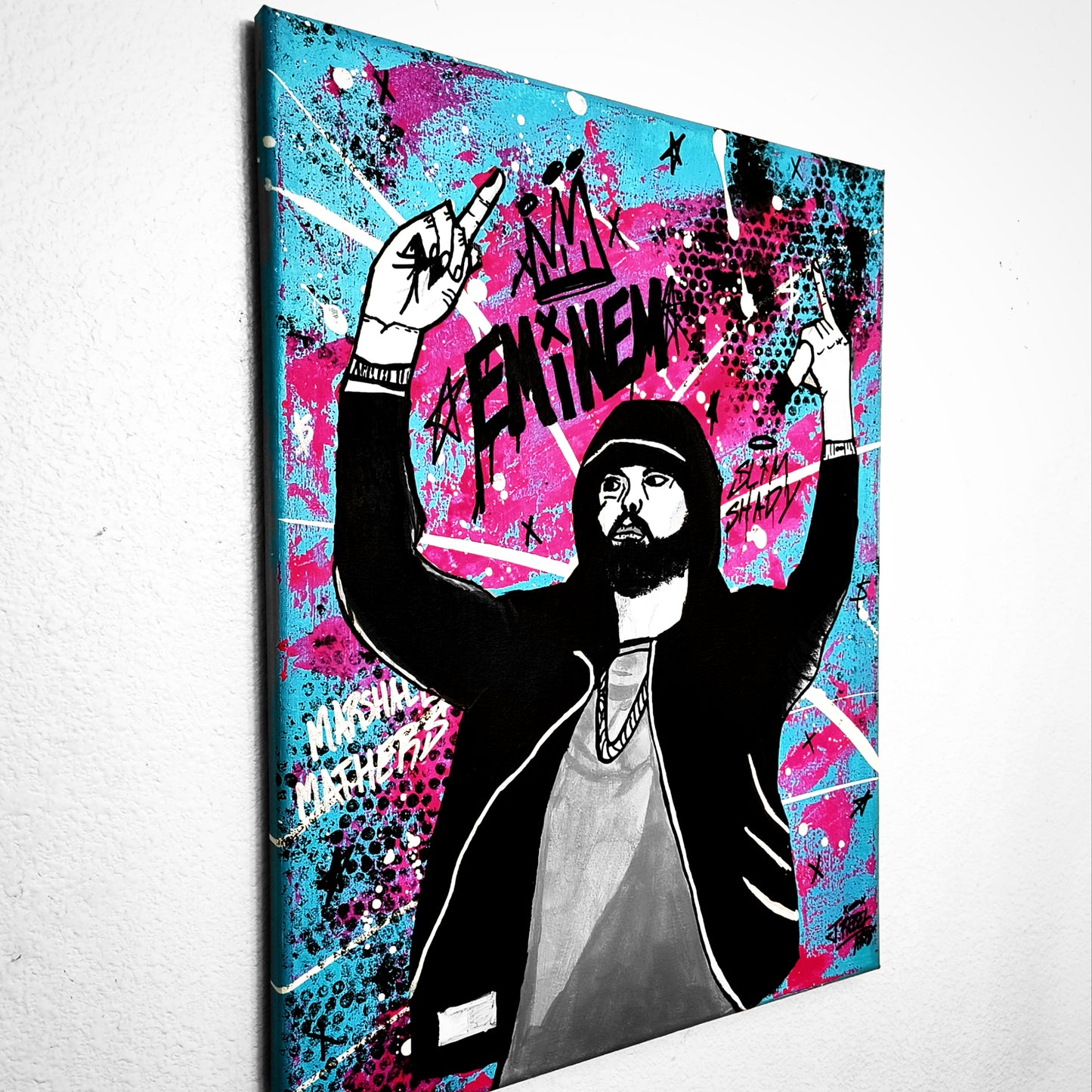 "Eminem" Pop Art Canvas Painting