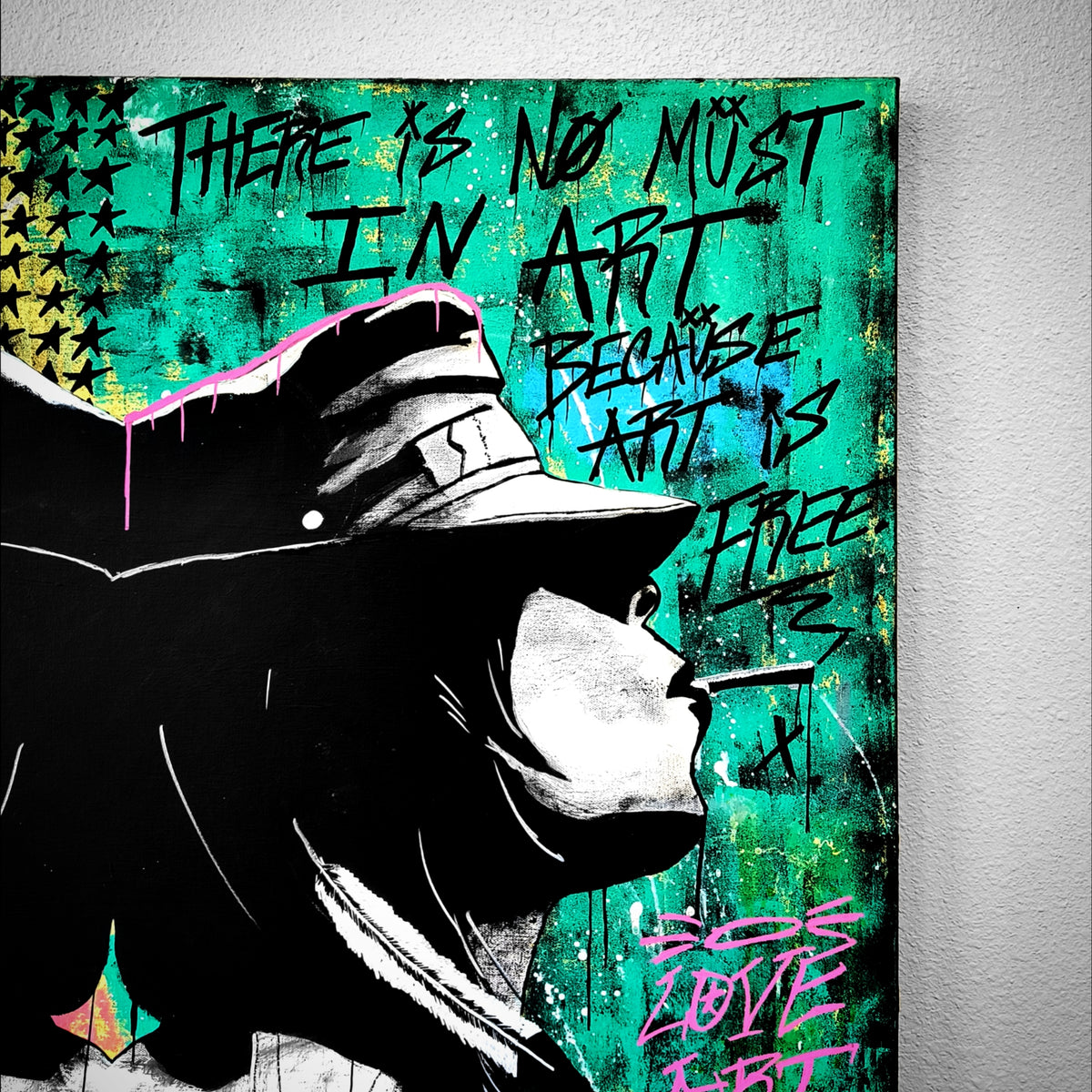 "Something Punk" | Original Punk Art Canvas Painting