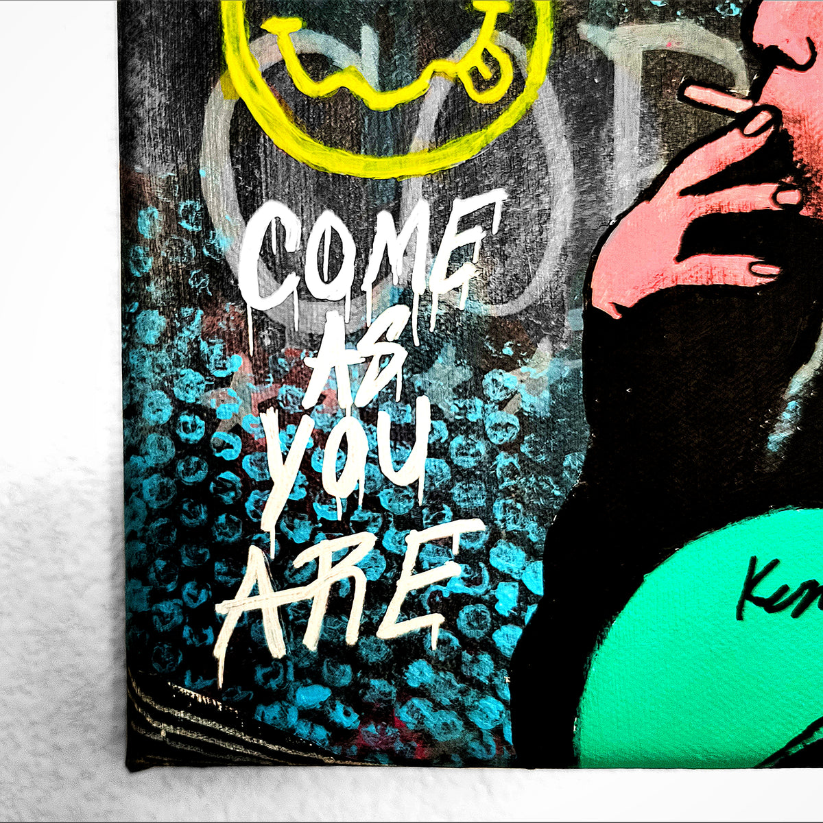 "Kurt Cobain #2 (Small Art)" | Street Art Style Canvas Painting