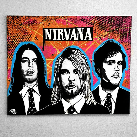 "Nirvana" Original Pop Art Painting Canvas