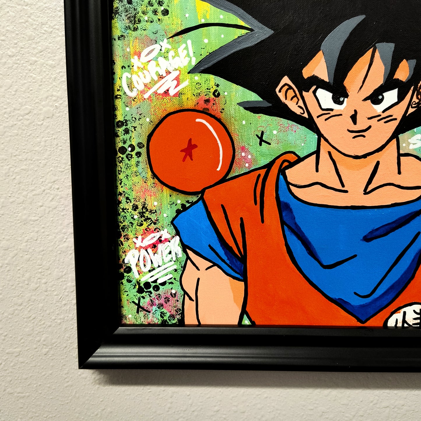 "Son Goku" Pop Art Canvas Painting