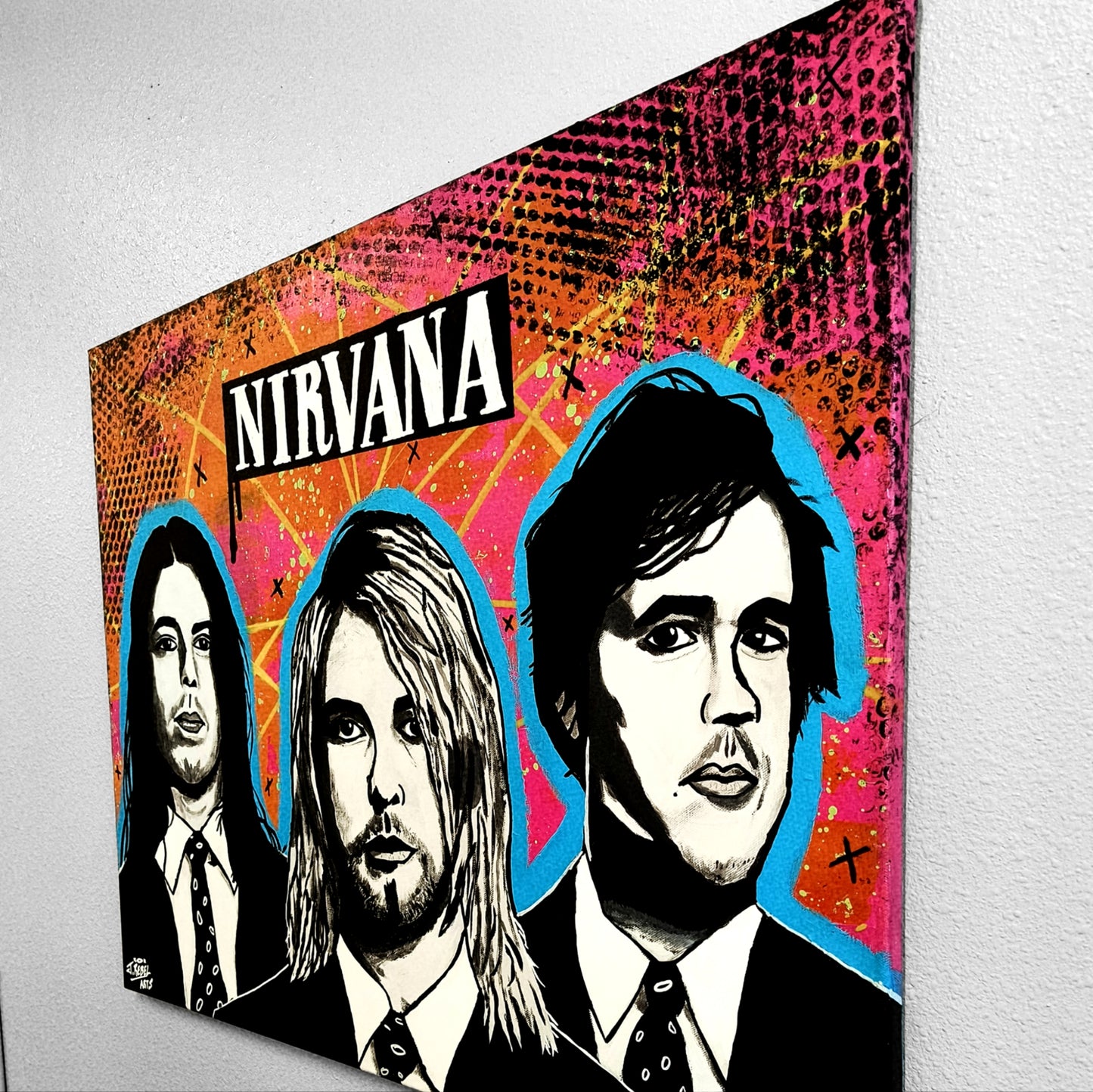 "Nirvana" Original Pop Art Painting Canvas