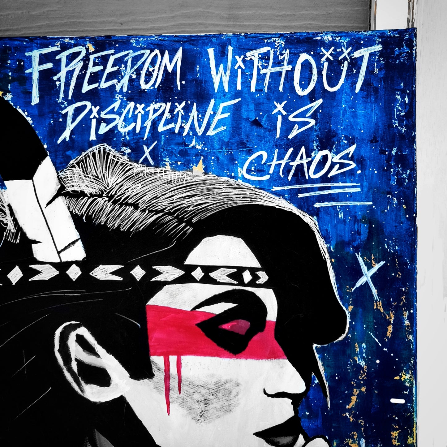 "Balance (Indigenous Rebel Woman II)" Urban Art Canvas