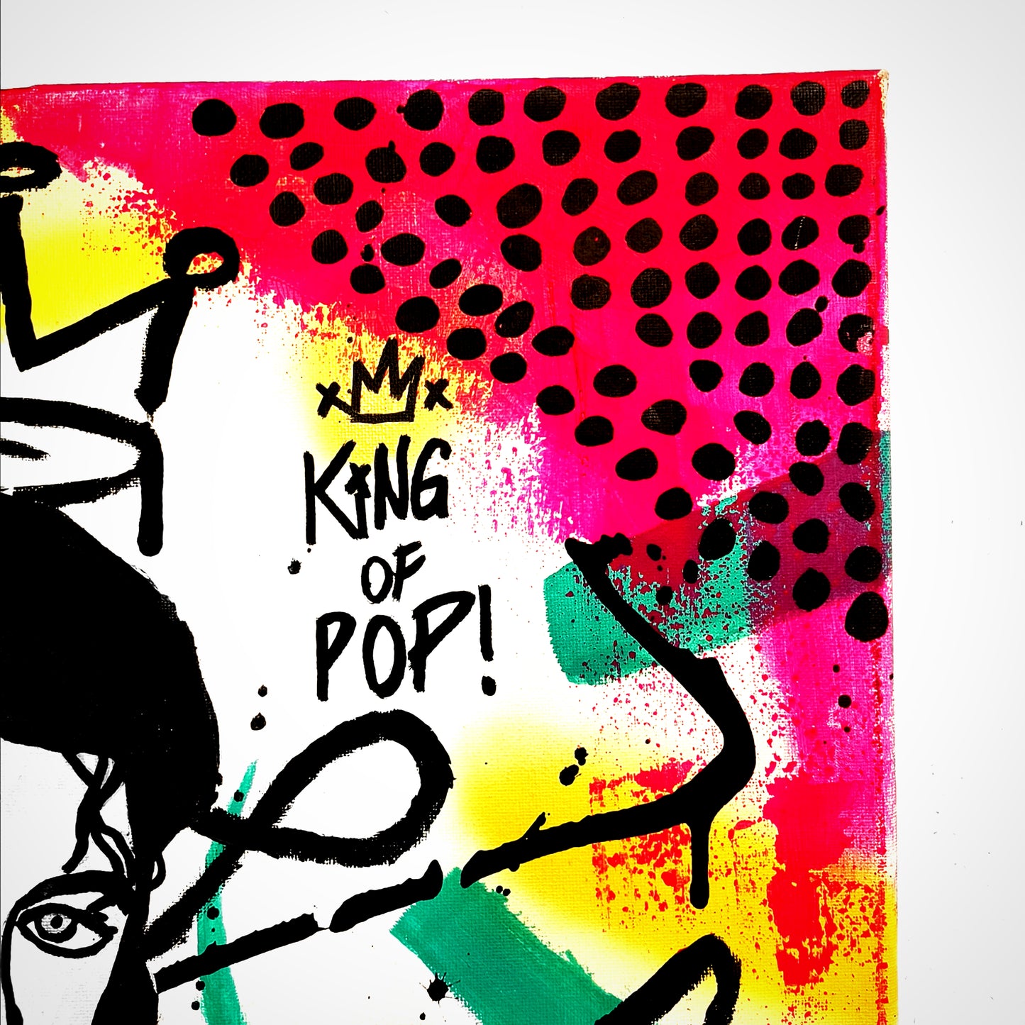 "Michael Jackson: King of Pop" Pop Art Canvas Painting