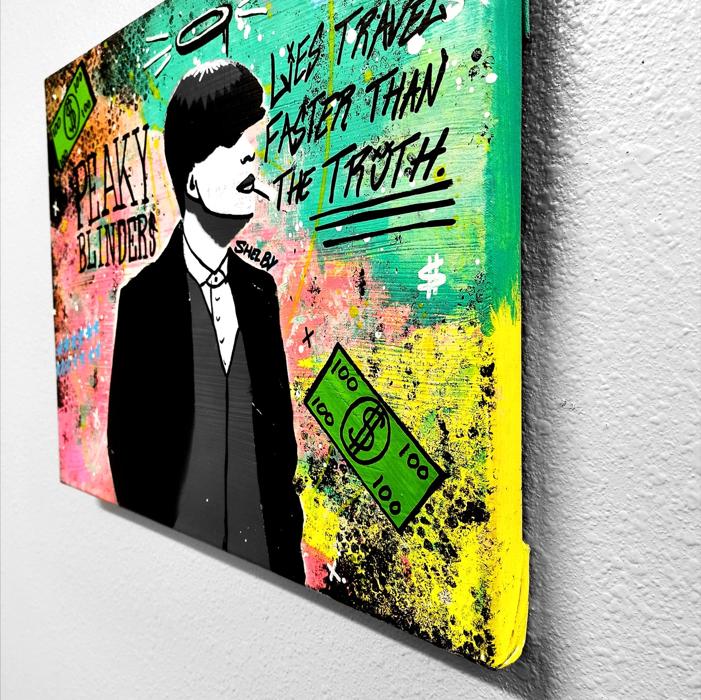 "Tommy Shelby (Peaky Blinders)" Urban Art Canvas