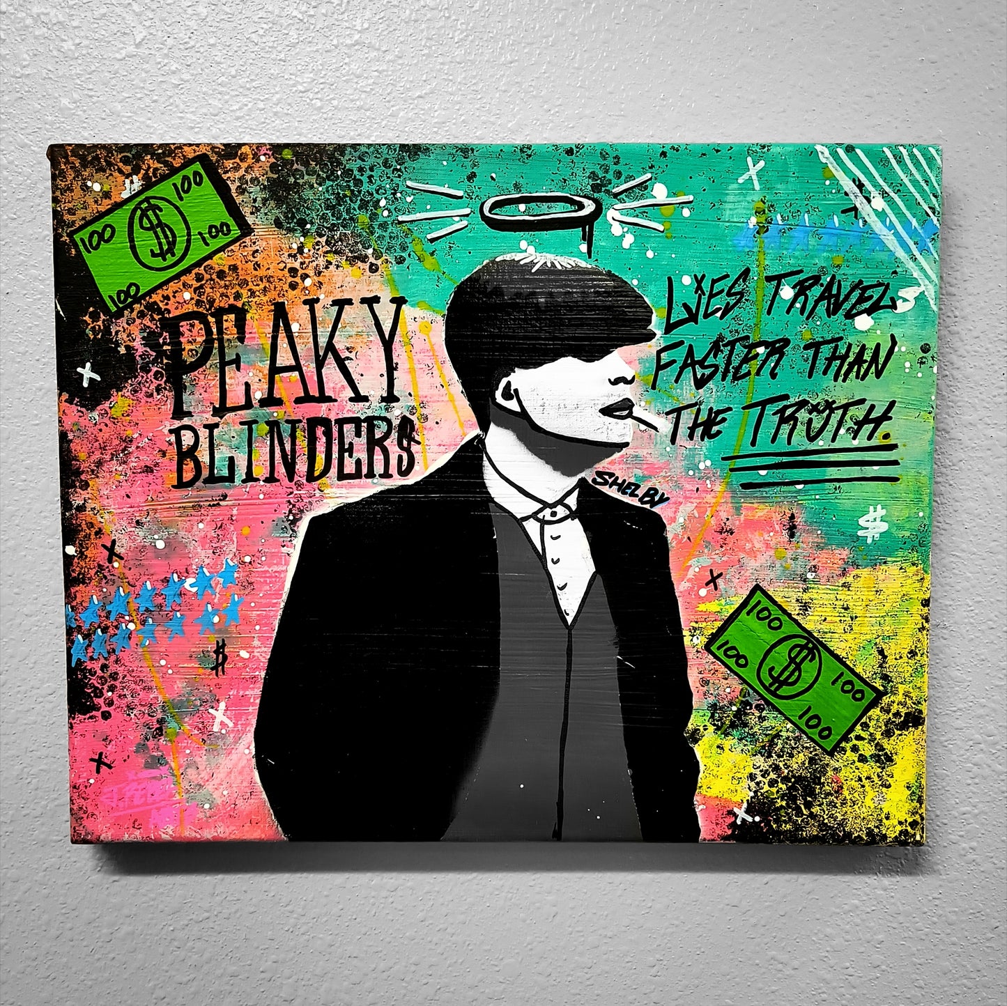 "Tommy Shelby (Peaky Blinders)" Urban Art Canvas