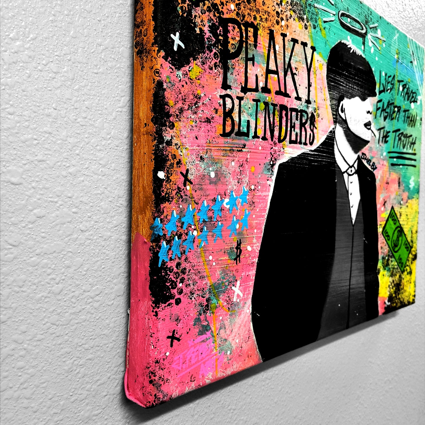 "Tommy Shelby (Peaky Blinders)" Urban Art Canvas