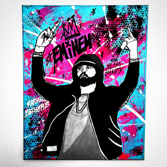 "Eminem" Pop Art Canvas Painting