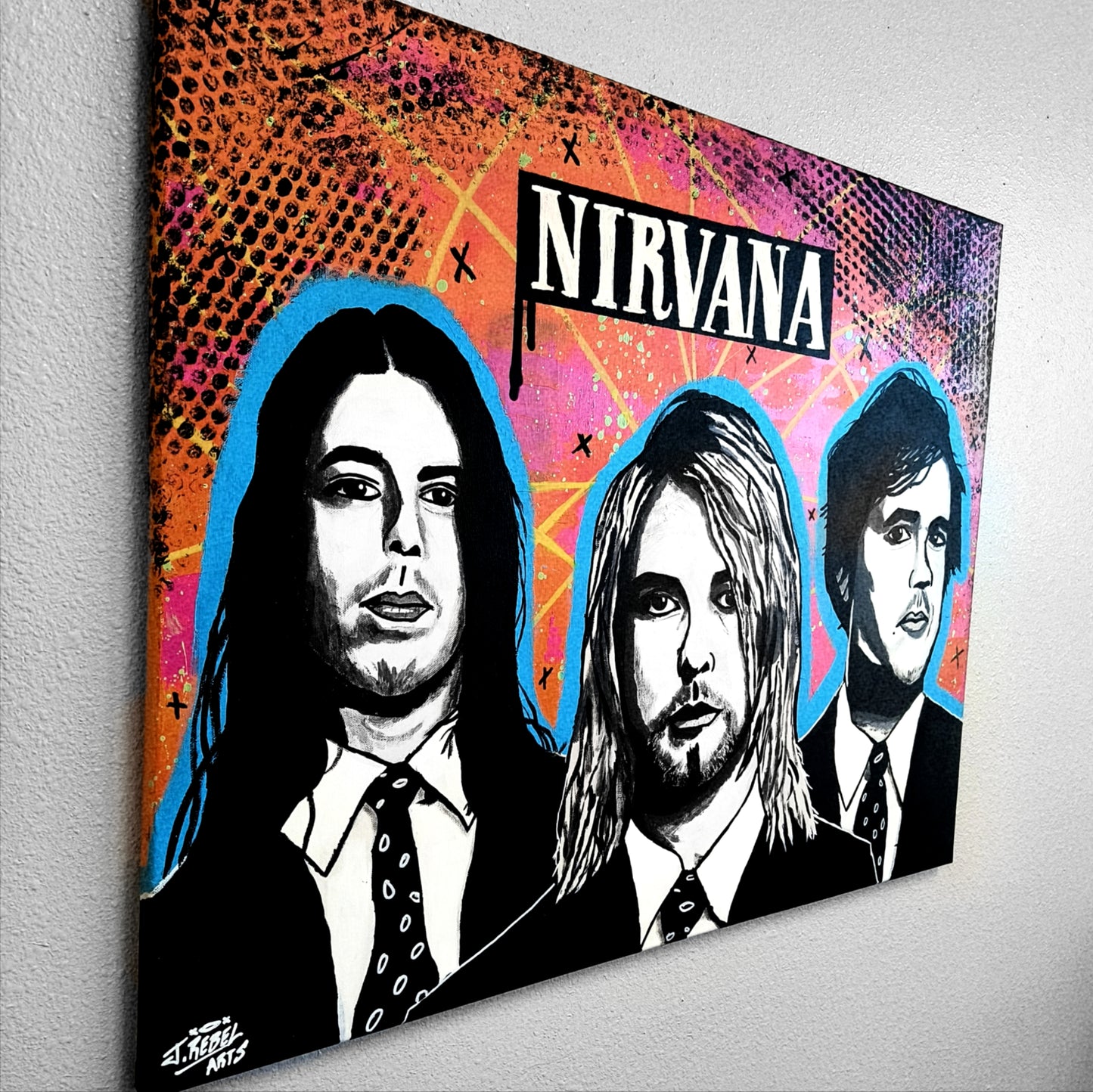 "Nirvana" Original Pop Art Painting Canvas