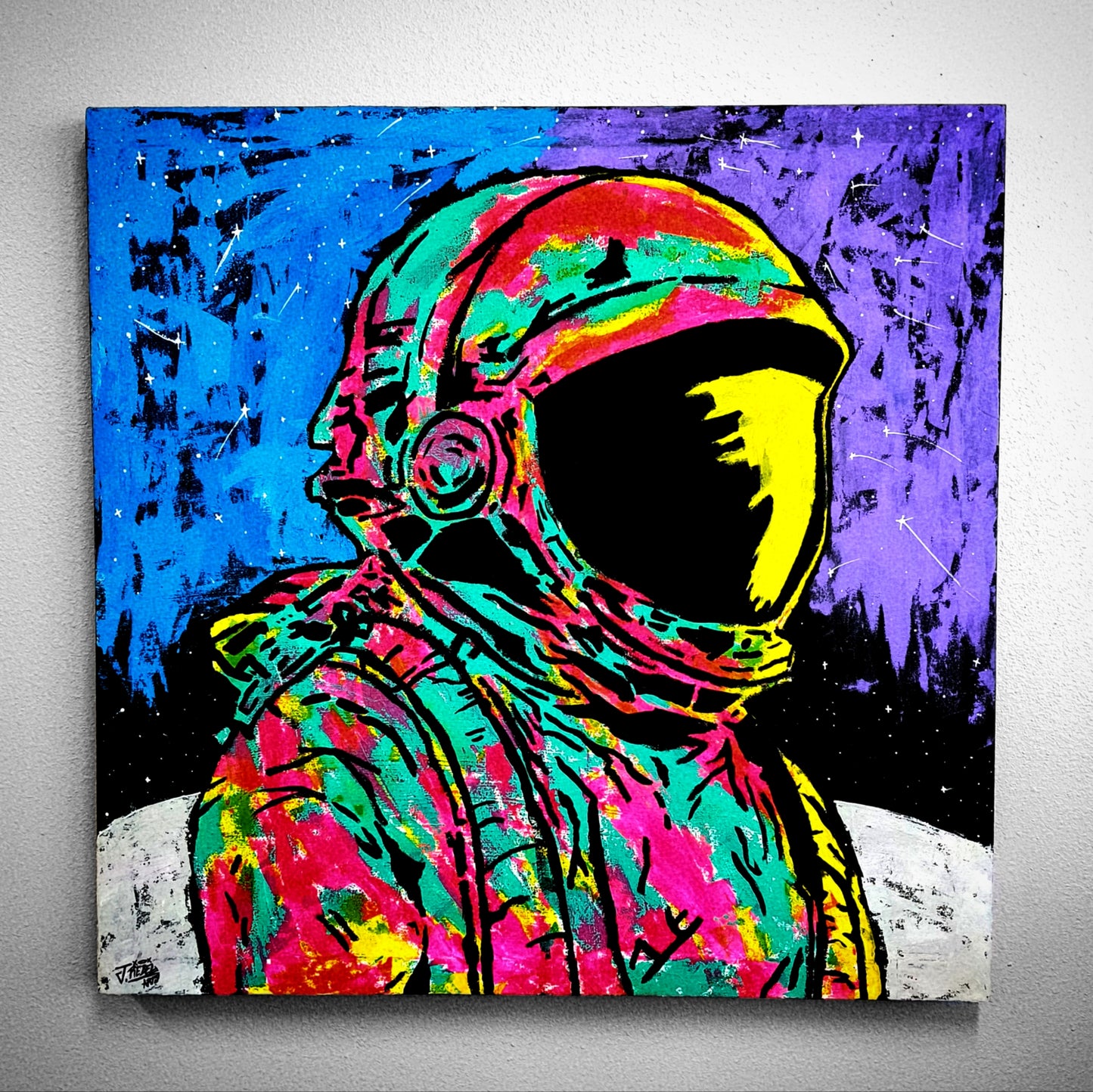 "Spaceman (Pop Art)" Canvas Painting