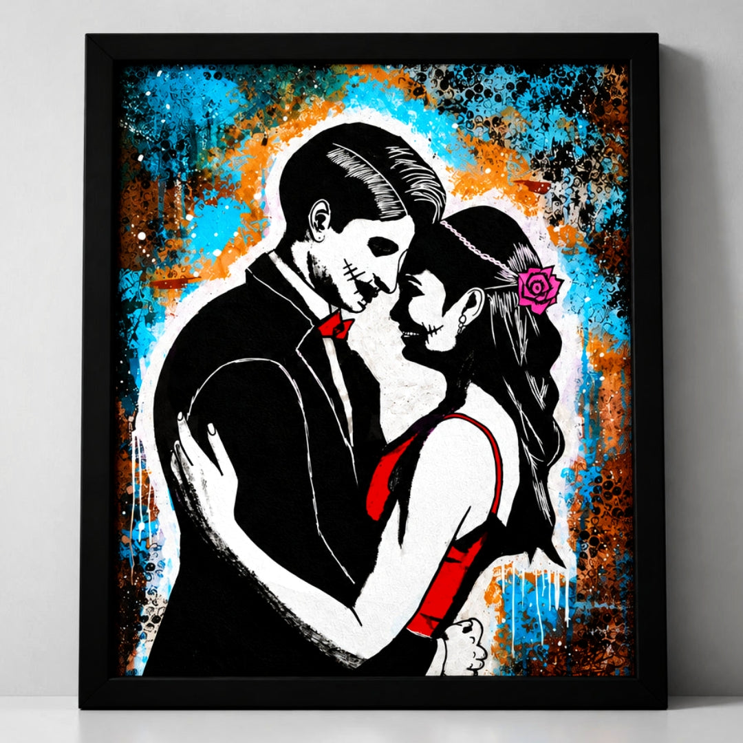 "The Last Dance" | Original Street Art Canvas Painting