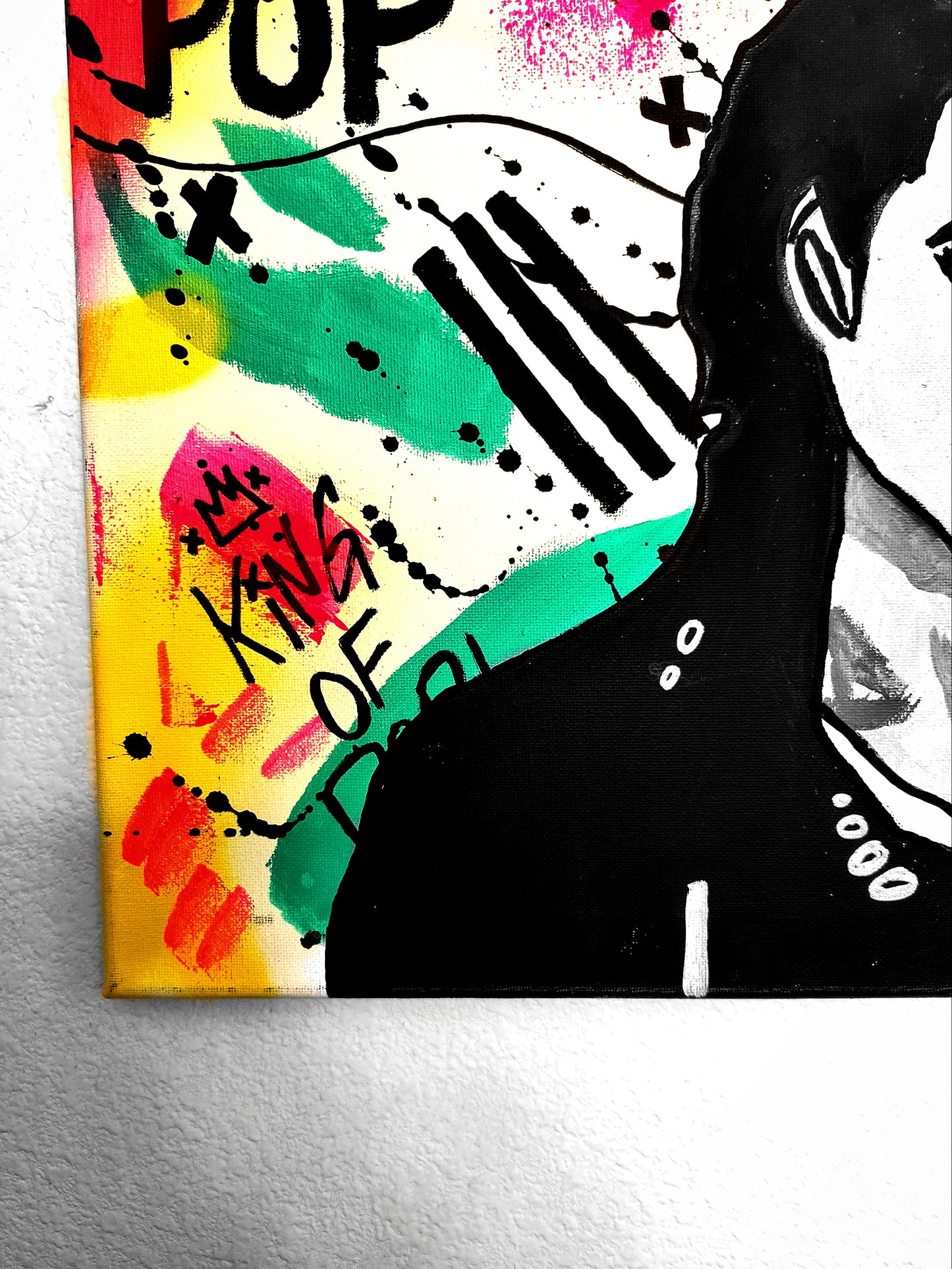 "Michael Jackson: King of Pop" Pop Art Canvas Painting