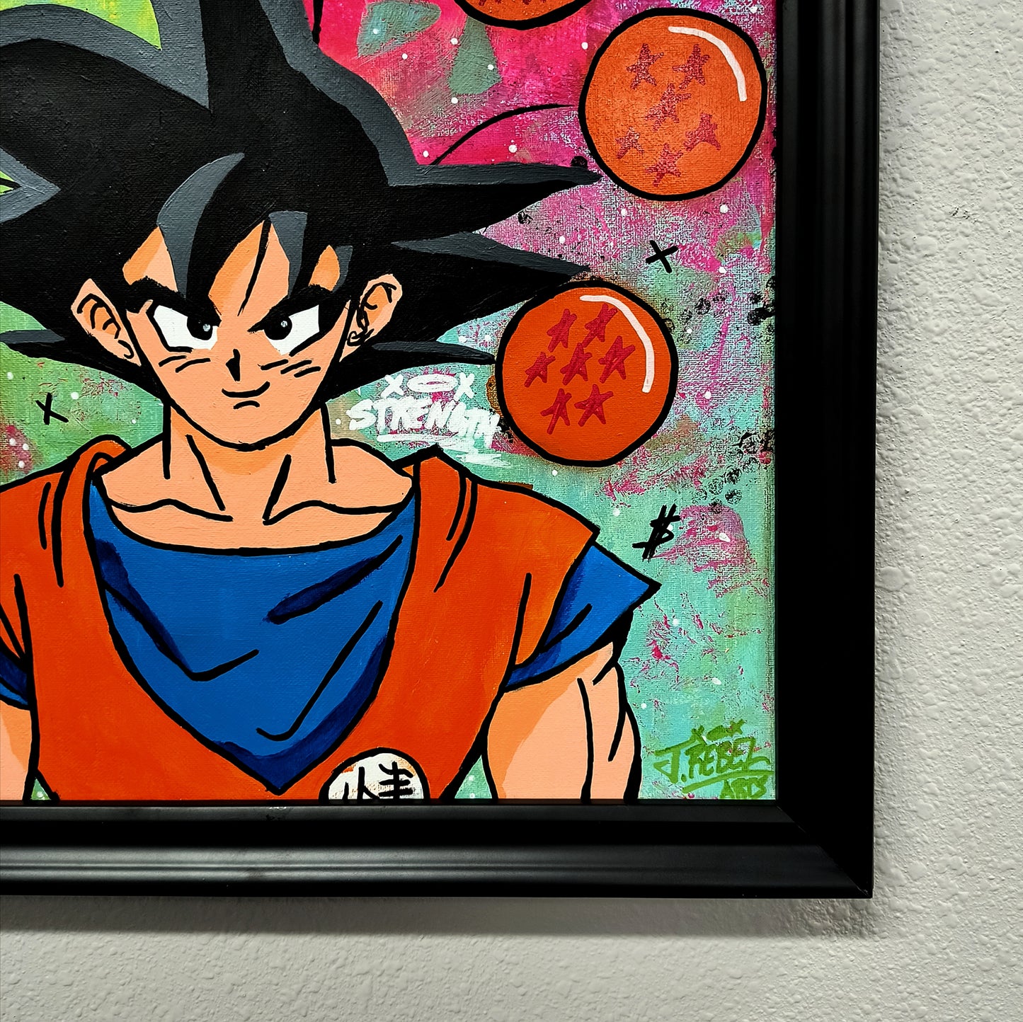 "Son Goku" Pop Art Canvas Painting