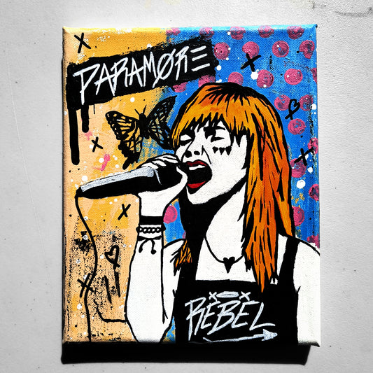 "Hayley Williams (Riot Days)" Pop Art Small Canvas Portrait